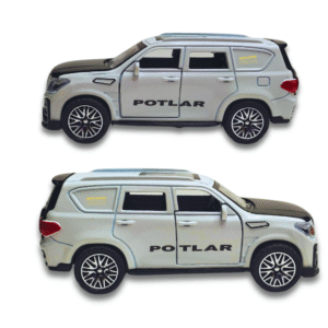 Shivansh Dealz Shivansh_Dealz Potlar Metal Toy Car- 1:36 Scale, Pull Back, SUV for Kids (White)