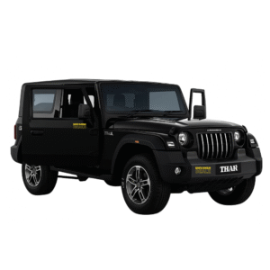 Shivansh Dealz Mahindra Thar Diecast Toy Car – 1:36 Scale, Pull-Back Action, Metal Body, Openable Doors & SUV_BLACK